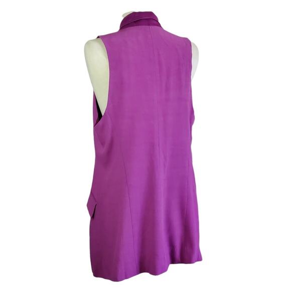 FREE PEOPLE Lennie ob1207043 Deep V Neck Lined Purple Vest Womens Small - Picture 2 of 7